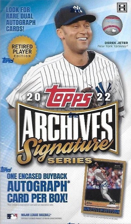 2022 Topps Archives Signature Series Retired Player Ed Baseball 20 Box Case