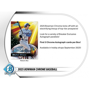 2025 Bowman Chrome Baseball Breakers Delight 6 Box Case