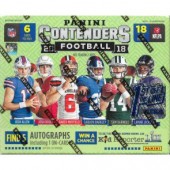 2018 Panini Contenders Football 1st Off The Line Hobby Box