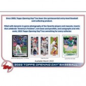 2022 Topps Opening Day Baseball Hobby 20 Box Case