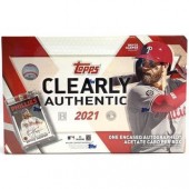 2021 Topps Clearly Authentic Baseball Hobby 20 Box Case