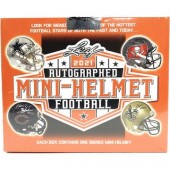 2021 Leaf Autographed Mini Helmet Football 8 Box Case