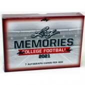 2021 Leaf Memories College Football 12 Box Case