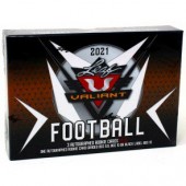 2021 Leaf Valiant Football Hobby 12 Box Case