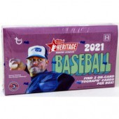 2021 Topps Heritage Minor League Baseball Hobby 12 Box Case