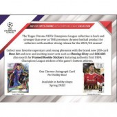 2021/22 Topps UEFA Champions League Chrome Soccer Hobby 12 Box Case