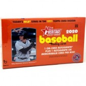 2020 Topps Heritage Minor League Baseball Hobby 12 Box Case