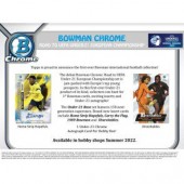 2022 Bowman Chrome Road to UEFA Under 21 European Championship Soccer Hobby 12 Box Case