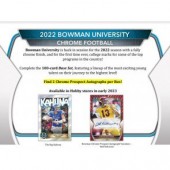 2022 Bowman Chrome University Football Hobby 12 Box Case