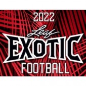 2022 Leaf Exotic Football 12 Box Case