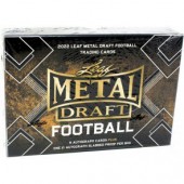 2022 Leaf Metal Draft Football Jumbo 8 Box Case
