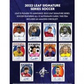 2022 Leaf Signature Series Soccer Hobby 12 Box Case