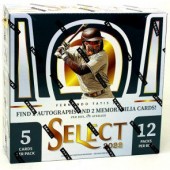 2022 Panini Select Baseball Hobby 12 Box Case