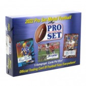 2022 Pro Set Metal Football Hobby 12 Box Case