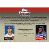 2022 Topps Chrome Platinum Anniversary Baseball Hobby 12 Box Case