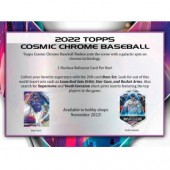 2022 Topps Cosmic Chrome Baseball Hobby 12 Box Case