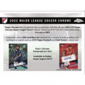 2022 Topps MLS Chrome Soccer Hobby 12 Box Case