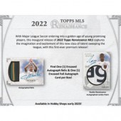 2022 Topps MLS Renaissance Soccer Hobby 5 Box Case