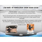 2022 Topps Star Wars The Mandalorian Chrome Beskar Edition Hobby 12 Box Case