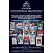 2023 Leaf Metal Draft Baseball Hobby 10 Box Case