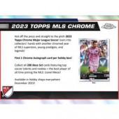 2023 Topps Chrome Major League Soccer Hobby 12 Box Case