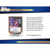 2023/24 Topps G-League Basketball Hobby 20 Box Case