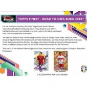 2024 Topps Finest Road to UEFA Euro Soccer Hobby 8 Box Case