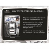 2024 Topps Sterling Baseball Hobby 4 Box Case