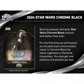 2024 Topps Star Wars Chrome Black Hobby 12 Box Case