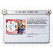 2024/25 Topps UEFA Champions League Definitive Soccer Hobby 3 Box Case