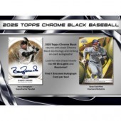 2025 Topps Chrome Black Baseball Hobby 12 Box Case