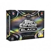2025 Topps Chrome Black Football Hobby 12 Box Case