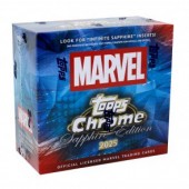 2025 Topps Marvel Chrome Sapphire Edition 10 Box Case