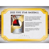 2025 Topps Five Star Baseball Hobby 3 Box Case