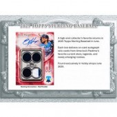 2025 Topps Sterling Baseball Hobby 4 Box Case