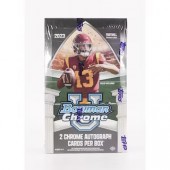 2023 Bowman Chrome University Football Hobby 12 Box Case