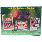 2023 Pro Set Metal Football Hobby 10 Box Case