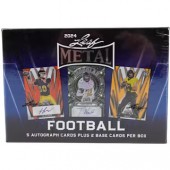 2024 Leaf Metal Football Hobby 12 Box Case