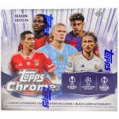 2023/24 Topps UEFA Club Competitions Chrome Soccer Jumbo 8 Box Case