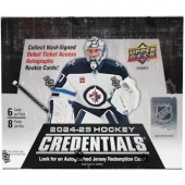 2024/25 Upper Deck Credentials Hockey Hobby 10 Box Case