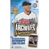 2022 Topps Archives Signature Series Retired Player Ed Baseball 20 Box Case