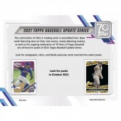 2021 Topps Update Baseball 24 Pack Retail Box